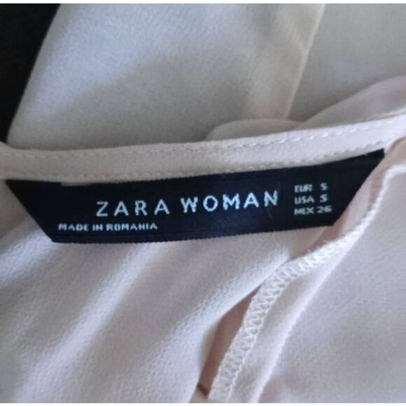 ZARA WOMAN LT.PINK CAMI DRESS WITH SHEER DRESS SZ.S EUC. - Picture 6 of 7